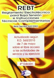 Books Frontpage REBT, Reglamento Electrotécnico para Baja Tensión e Instrucciones Técnicas Complementarias