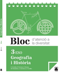 Books Frontpage Bloc d'atenció a la diversitat. Geografia i història 3r ESO