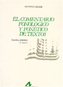 Books Frontpage El comentario fonológico y fonético de textos: teoría y práctica
