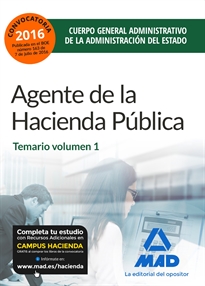 Books Frontpage Agentes de la Hacienda Pública Cuerpo General Administrativo de la Administración del Estado. Temario Volumen 1