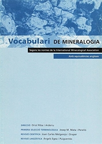 Books Frontpage Vocabulari de Mineralogia