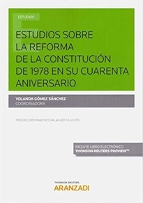 Books Frontpage Estudios sobre la reforma de la Constitución de 1978 en su cuarenta aniversario (Papel + e-book)