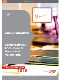 Books Frontpage Administrativos Corporaciones Locales de la Comunitat Valenciana. Test