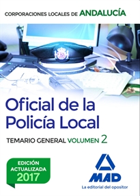 Books Frontpage Oficial de la Policía Local de Andalucía. Temario General. Volumen 2