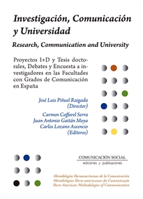 Books Frontpage Investigación, Comunicación y Universidad