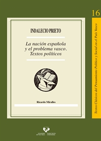 Books Frontpage Indalecio Prieto. La nación española y el problema vasco. Textos políticos