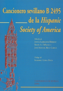 Books Frontpage Cancionero sevillano B 2495 de la "Hispanic Society of America"