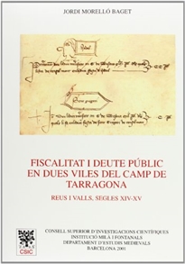 Books Frontpage Fiscalitat i deute públic en dues viles del camp de Tarragona