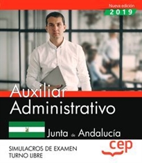 Books Frontpage Auxiliar Administrativo (Turno Libre). Junta de Andalucía. Simulacros de examen