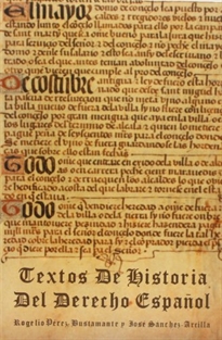 Books Frontpage Textos de historia del derecho español