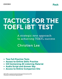 Books Frontpage Tactics for TOEFL iBT Exam Self Study Pack