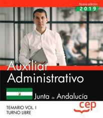 Books Frontpage Auxiliar Administrativo (Turno Libre). Junta de Andalucía. Temario Vol. I.