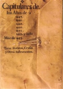 Books Frontpage Actas Capitulares de la Catedral de Cuenca. III. (1434-1453)