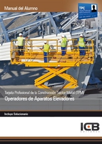 Books Frontpage Tarjeta Profesional de la Construcción Sector Metal (TPM). Operadores de Aparatos Elevadores
