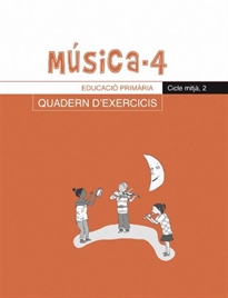 Books Frontpage Música-4, Quadern d'exercicis, E.P., Cicle mitjà 2