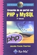 Front pageCreación de un portal con PHP y MySQL. 4ª edición