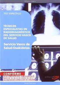 Books Frontpage Técnicos Especialistas en Radiodiagnóstico del Servicio Vasco de Salud - Osakidetza. Test Específico