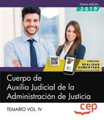 Books Frontpage Cuerpo de Auxilio Judicial de la Administración de Justicia. Temario Vol. IV.