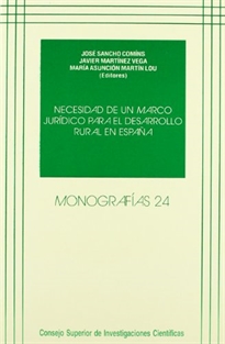 Books Frontpage Necesidad de un marco jurídico para el desarrollo rural en España