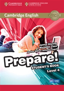 Books Frontpage Cambridge English Prepare! Level 4 Student's Book