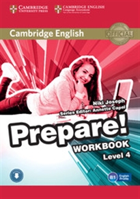 Books Frontpage Cambridge English Prepare! Level 4 Workbook with Audio