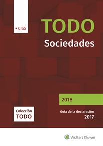 Books Frontpage TODO Sociedades 2018. Guía de la declaración 2017