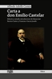 Front pageCarta a don Emilio Castelar