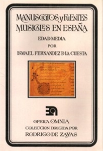 Books Frontpage Manuscritos y fuentes musicales en España. Edad Media