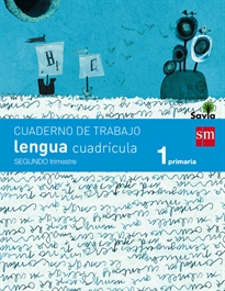 Books Frontpage Cuaderno de lengua, Cuadrícula. 1 Primaria, 2 Trimestre. Savia