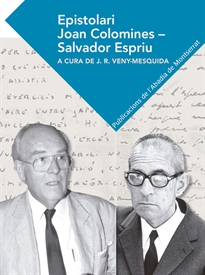 Books Frontpage Epistolari Joan Colomines - Salvador Espriu
