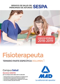 Books Frontpage Fisioterapeuta del Servicio de Salud del Principado de Asturias (SESPA). Temario Parte Específica Volumen 1