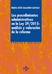 Front pageLos procedimientos administrativos en la ley 39/2015: análisis y valoración de la reforma