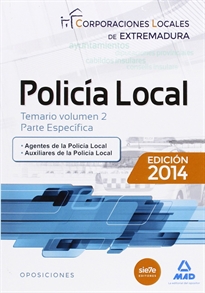Books Frontpage Policía Local de Extremadura. Temario Volumen 2 Parte Específica
