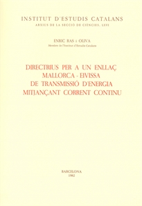 Books Frontpage Directrius per a un enllaç Mallorca-Eivissa de transmissió d'energia