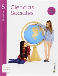 Books Frontpage Ciencias Sociales + Atlas Aragon 5 Primaria Santillana