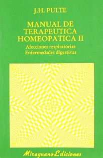 Books Frontpage Manual de terapeutica homeopática II