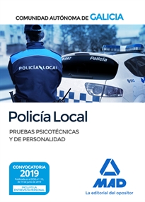 Books Frontpage Policía Local de la Comunidad Autónoma de Galicia. Pruebas psicotécnicas y de personalidad