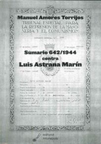 Books Frontpage Sumario 642/1944 contra Luis Astrana Marín