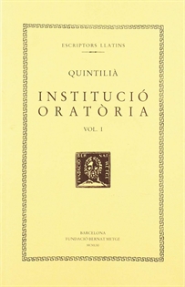 Books Frontpage Institució oratòria, vol. I: llibre I