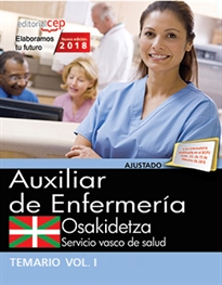 Books Frontpage Auxiliar Enfermería. Servicio Vasco de Salud-Osakidetza. Temario. Vol. I