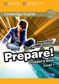 Books Frontpage Cambridge English Prepare! Level 1 Student's Book