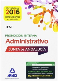 Books Frontpage Administrativos de la Junta de Andalucía Promoción Interna. Test