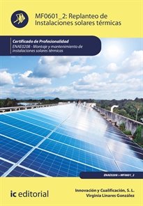 Books Frontpage Replanteo de Instalaciones solares térmicas. ENAE0208 - Montaje y Mantenimiento de Instalaciones Solares Térmicas