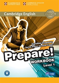 Books Frontpage Cambridge English Prepare! Level 1 Workbook with Audio