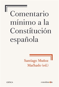 Books Frontpage Comentario mínimo a la Constitución española