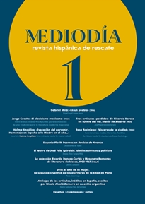 Books Frontpage Mediodía. Revista hispánica de rescate. 1