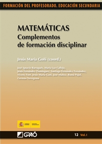 Books Frontpage Matemáticas. Complementos de formación disciplinar