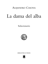 Books Frontpage Solucionario. La Dama del Alba. Biblioteca Teide