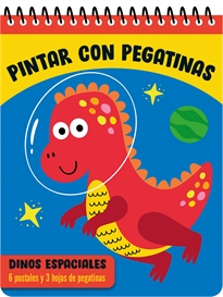 Books Frontpage PINTAR CON PEGATINAS - Dinos espaciales