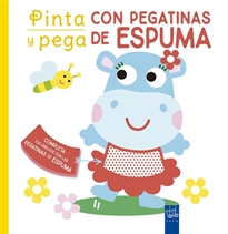 Books Frontpage Pinta y pega con pegatinas de espuma. Amarillo